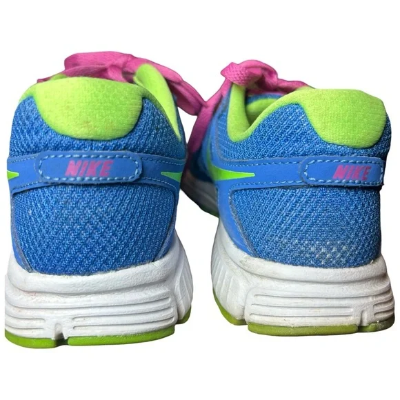 Nike Revolution 2 MSL Running Shoes – Periwinkle Blue/Lime/Pink – Women’s 6.5 - Picture 6 of 9